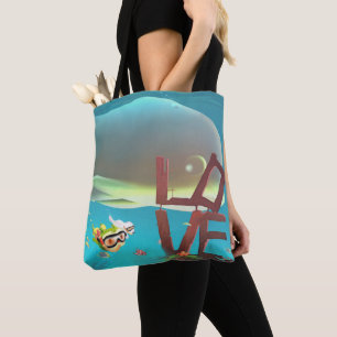 Tote Bag Amour sous-marin