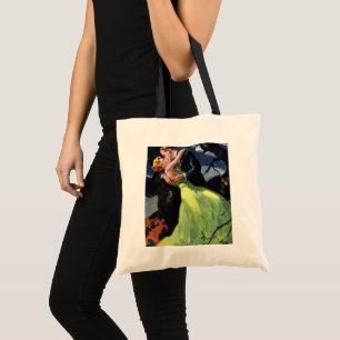 Tote Bag Amour vintage et romance, Baiser romantique