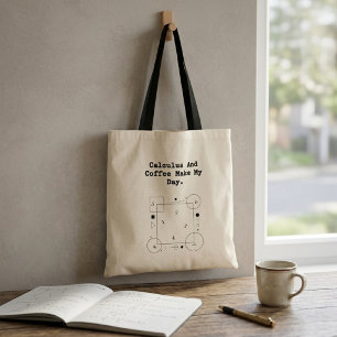 Tote Bag Amoureux de calcul et de café Rituel quotidien d