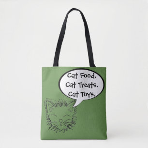 Tote Bag Amoureux de les chats drôles Kitty Fourre-tout de