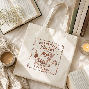 Tote Bag Amoureux de livres drôle Mignon Actuellement réser
