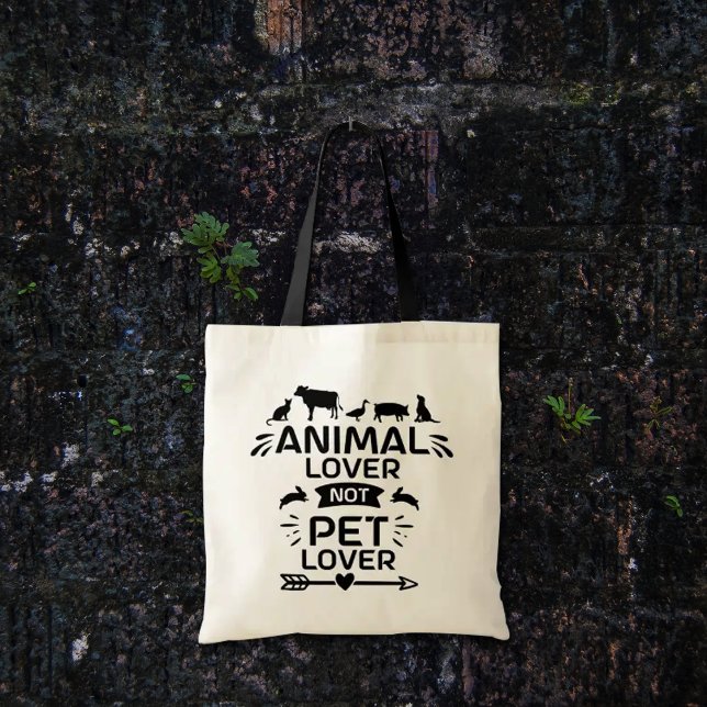 Tote Bag Amoureux des animaux non animal de compagnie (Créateur téléchargé)