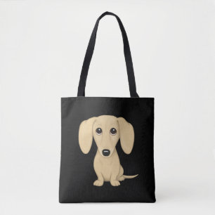 Tote Bag Amoureux des chiens Wiener Dachshund à courte tail
