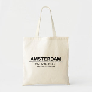 Tote Bag Amsterdam Coordinaten - Amsterdam Coordinates