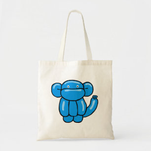 Tote Bag Amusant bleu ballon animal singe design