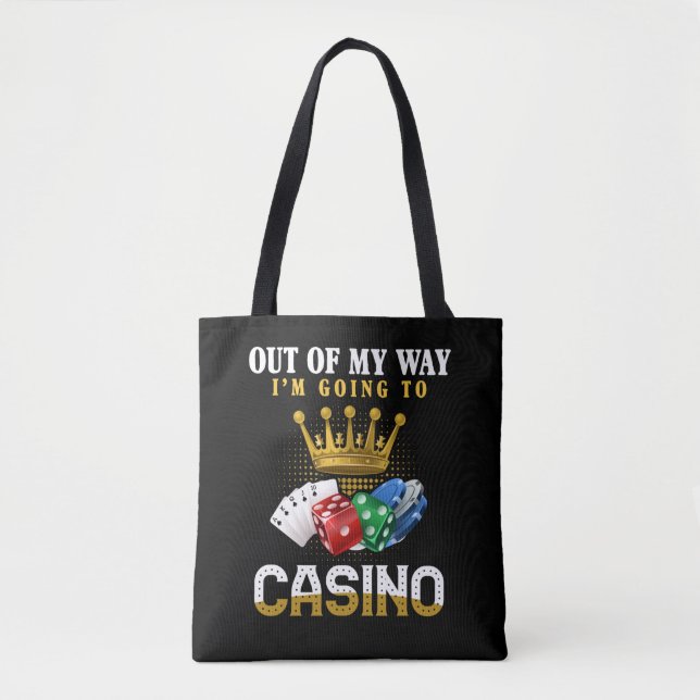 Tote Bag Amusant Casino Poker Jackpot Lover (Devant)