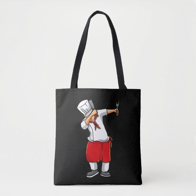 Tote Bag Amusant chef hibachi cuisinier japonais (Devant)