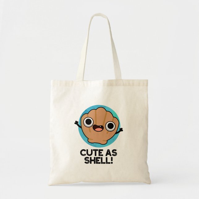 Tote Bag Amusant Comme Coquille Funny Seashell Pun (Devant)