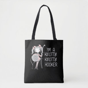 Tote Bag Amusant Knitter Crafting Tricot Louveur de fils