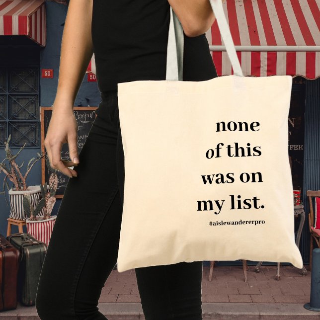 Tote Bag Amusant moderne rien de tout cela n'était sur ma l (Créateur téléchargé)
