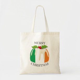 Tote Bag Amusant   Pudding à la prune de Noël avec   DRAPEA