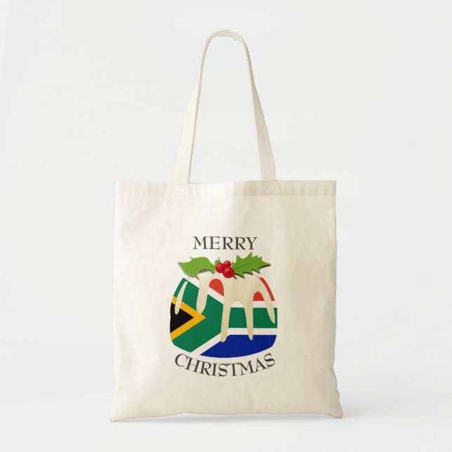 Tote Bag Amusant | Pudding de Noël avec | DRAG D'AFRIQUE DU (Devant)