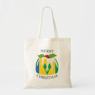 Tote Bag Amusant   Pudding de Noël   LE DRAPEAU ST VINCENT