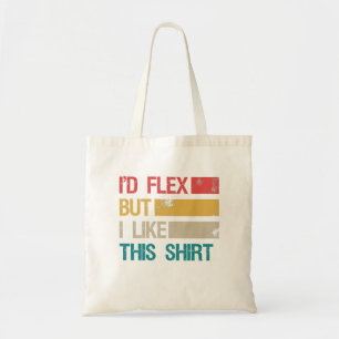Tote Bag Amusant Salle de gym Fitness Fitness J'avais Flex