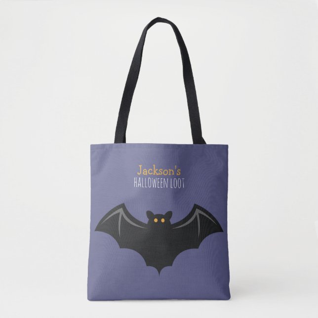 Tote Bag Amusants de chauve-souris Halloween Tricoter ou tr (Devant)