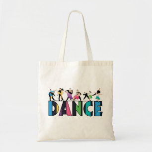 Tote Bag Amusement et danse rayée colorée de danseurs