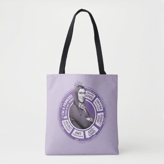 Tote Bag Amy Farrah Fowler - Graphique d'informations (Devant)