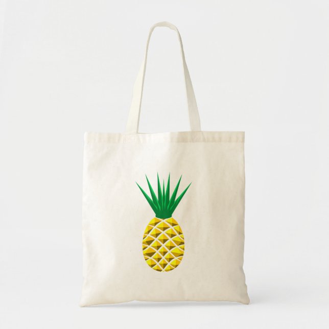 Tote Bag Ananas géométrique (Devant)