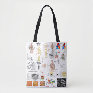 Tote Bag Anatomie humaine Couleur Médicale