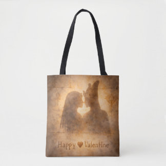Tote Bag Ancient Egyptian Valentine Shadow Romantic art