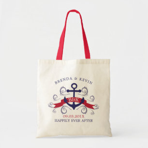 Tote Bag Ancrage de bateau nautique avec des tourbillons é