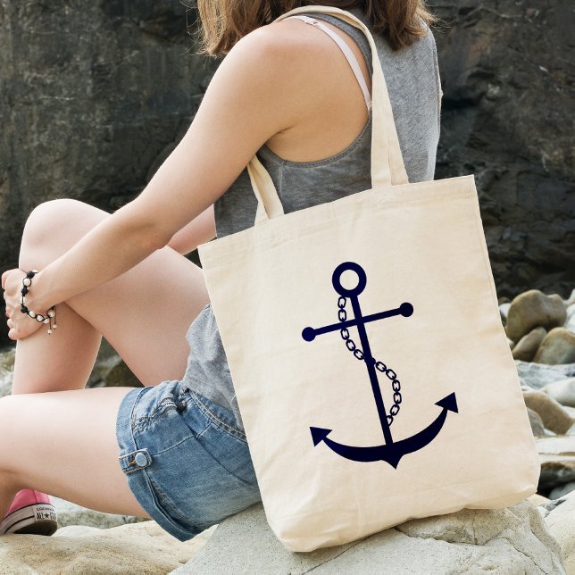 Tote Bag Ancre bleue (Créateur téléchargé)