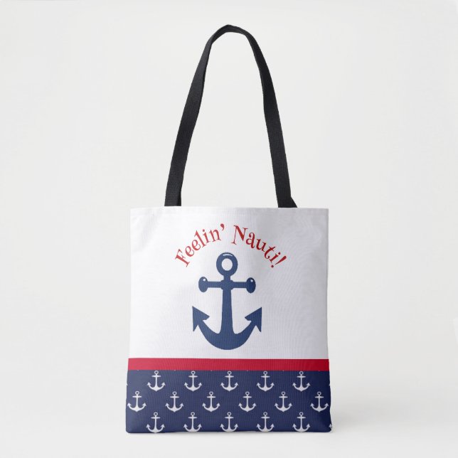 Tote Bag Ancre estivale de Nauti (Devant)