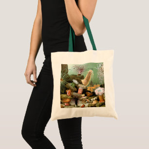 Tote Bag Anémones de mer vintage, faune marine animaux de l