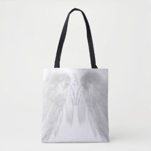 Tote Bag ANGEL AILES Monogramme blanc