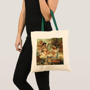 Tote Bag Anges musiciens par Hans Zatzka, Victorian Fine Ar
