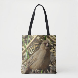 Tote Bag Animal Brown Towhee Oiseau Photo Nature
