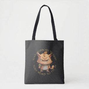 Tote Bag Animal De Compagnie Trop Têtu Pour Quitter Trop Bi