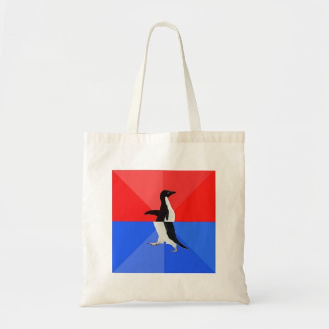Tote Bag Animal socialement confus Meme de conseil de (Devant)