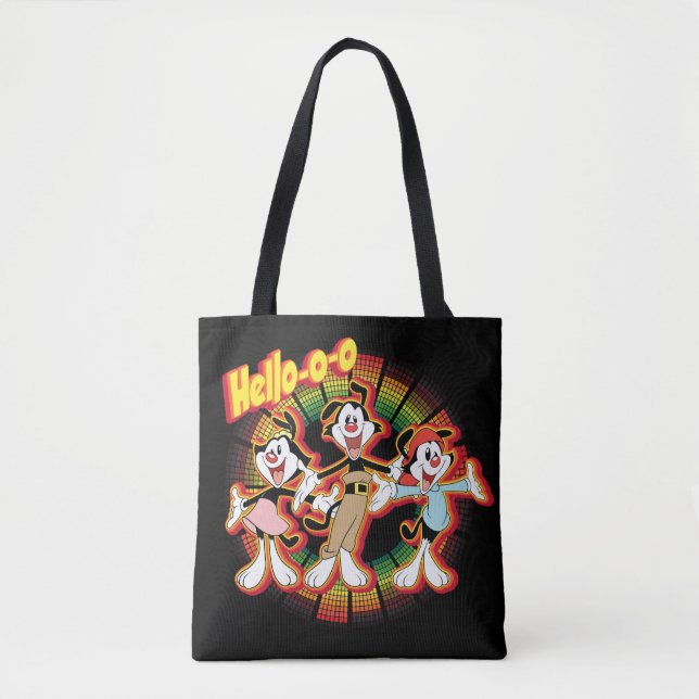 Tote Bag Animaniacs | Hello-o Retro Equalizer Graphic (Devant)