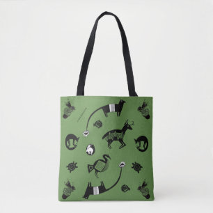 Tote Bag Animaux anciens : cerfs, abeilles, renards, etc.