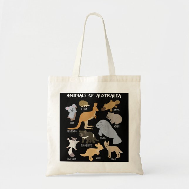 Tote Bag Animaux D'Australie Animaux D'Australie (Devant)