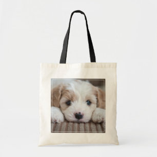 Tote Bag Animaux de bébés cutest Cavashon Puppy
