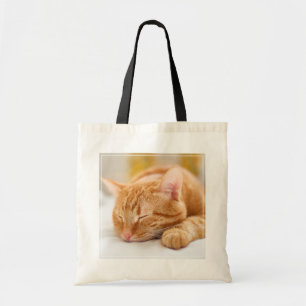 Tote Bag Animaux de bébés cutest Chat de gingembre dorman