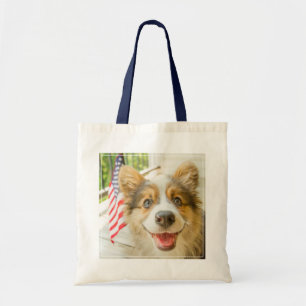 Tote Bag Animaux de bébés cutest   Chiot de Corgi Patriotiq