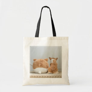Tote Bag Animaux de bébés cutest   Corgi & Plush Puppy