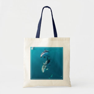 Tote Bag Animaux de bébés cutest   Famille de dauphins