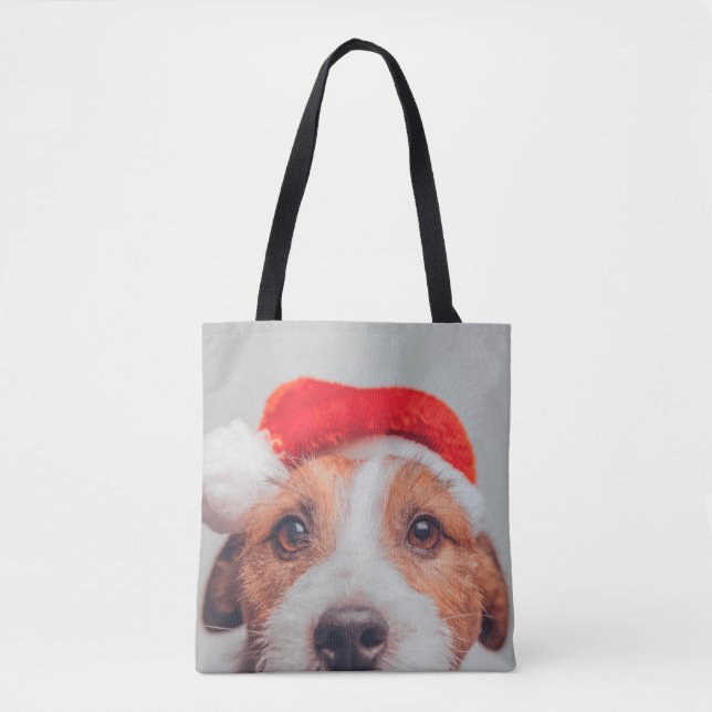Tote Bag Animaux de bébés cutest | Jack Russell Chien Père  (Devant)