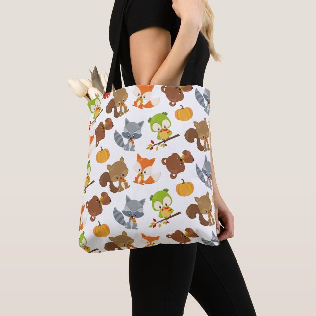 Tote Bag Animaux de forêt, Animaux de forêt, Animaux d'auto (De près)