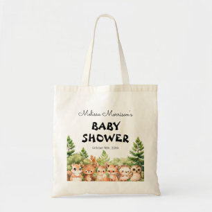 Tote Bag Animaux de forêt bébé garçon douche cadeau cadeau