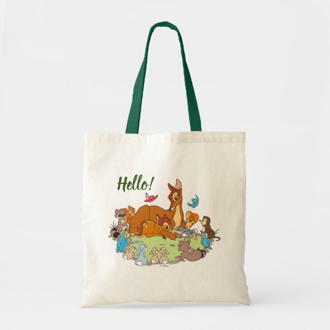 Tote Bag Animaux forestiers Salutation Prince Bambi (Devant)