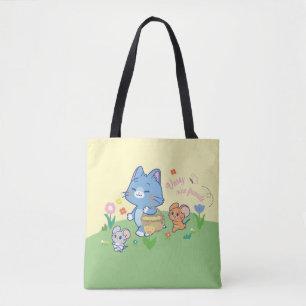 Tote Bag Anime Tom, Jerry et Tuffy Picnic