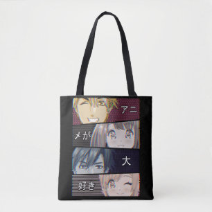 Tote Bag Anime Vaporwave Esthétique japonais Otaku