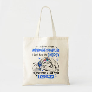 Tote Bag Ankyloss Spondylitis Mois de sensibilisation Ribbo