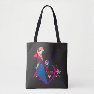 Tote Bag  Anna  Coeur rose