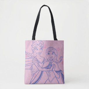 Tote Bag Anna et Elsa J'aime ma soeur